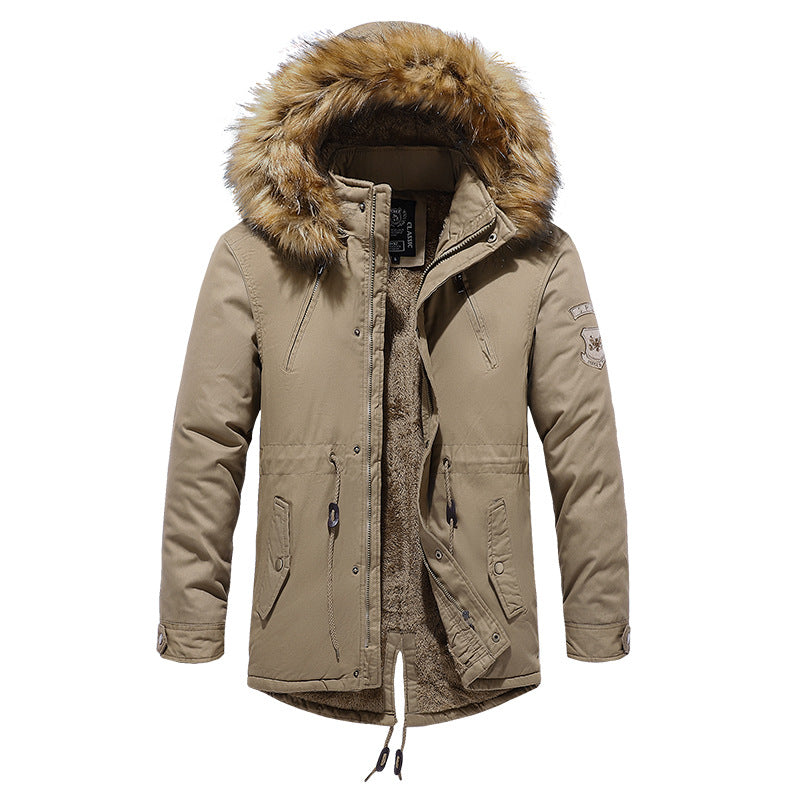 Bane Coat Fleece-Lined Mid-Length Cotton Clothing