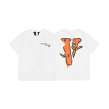 Vlone T Shirt Short Sleeve Loose and Women's Coat Tshirt Vlone