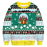 Black Christmas Sweater Crew Neck Sweater 3D Printed Sweater