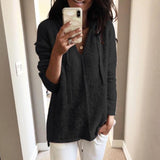Women Sherpa Jacket Autumn Winter Sweater Women's Hooded Women's Pullover Plush Top