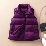 Women Winter Coats Puffer down down down down down Vest Female Autumn and Winter down Vest