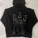 Present Hoodie Doberman Pinscher Printed Hoodie Retro Heavy Loose