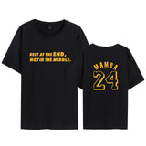 In Memory of Kobe T Shirt Spring Leisure Trendy Fashion Men and Women Short Sleeve