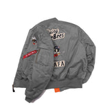 Men Bomber Jacket MA1 Functional Workwear Vintage Vintage Baseball Uniform Pilot Jacket Spring and Autumn Men Trendy Coat