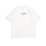 Men's T-shirt Cartoon Printed Short-Sleeved T-shirt Men's Summer Casual Hip Hop Loose round Neck Couple Half Sleeve