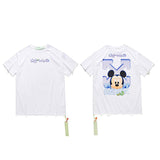 off Cartoon Mickey Short Sleeve Wear Owt Tshirt Male and Female Couples