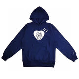 Human Made Hoodie Girl Don't Cry Hooded Fleece Lined Sweater Loose