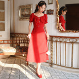 Women's Cottagecore Dress Summer First Love Dress Women's Summer Dress Snow Dress