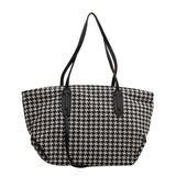 The Teacher Tote Plaid Large Capacity Shoulder Underarm Tote Bag Bao Xin Autumn and Winter Crossbody Women's Bag