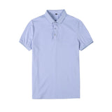 Men Polo Shirts Short Sleeve Lapel T-shirt