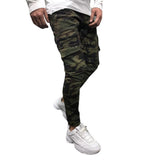 J Shaped Jeans New Men's Overalls Camouflage Multi-Pocket Elastic Feet Fashion