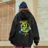 Smiley Face Hoodie Hooded Sweater Men's Large Size Loose Autumn and Winter
