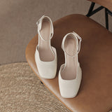 Nude Wide Fit Block Heels
