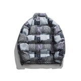Man Fall Winter Outfis Winter Stand-up Collar Cotton-Padded Coat Coat Hip Hop Loose Couple Casual