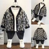 Toddler Boys Jackets Boys Autumn Clothing Cardigan Sweater Coat Sweater Children