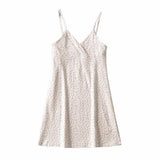 Kim Kardashian Marilyn Monroe Dress Summer Floral Dress Slim Fit V-neck Skirt with Shoulder Straps