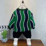 Toddler Boys Sweater Boys' Striped Sweater Spring and Autumn