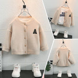 Toddler Boys Jackets Boys' Sweater Cardigan Children's Spring and Autumn Clothing Knitwear