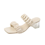 Nude Chunky Heel