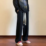 Men Sweatpants Casual Pants Oversize Wide Leg Drawstring Sports Pants