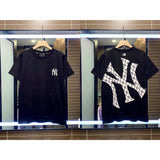 Yankees Spring and Summer Short Sleeve Letter Full Printed T-shirt Fashion Brand Men and Women