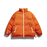 Man Fall Winter Outfis Winter Clothes Letters Full Printed Cotton Coat Jacket Fashion Brand Loose Couple Thickened Cotton Padded Coat