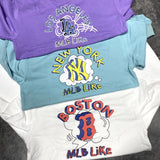 Yankees Sweater Women's Trendy Loose Spring and Autumn Terry Cotton Top
