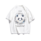 Men's T-shirt Summer Trendy Panda Cartoon Short Sleeve T-shirt Men's Pure Cotton Couple Half Sleeve