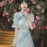 Women Cottagecore Dress Vintage Dress Long Dress