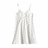 Kim Kardashian Marilyn Monroe Dress Summer Floral Dress Slim Fit V-neck Skirt with Shoulder Straps
