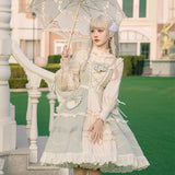 Gothic Lolita Harajuku Style Clothing Lolita Dress JSK Japanese Pastoral Style Grass Color Small Skirt