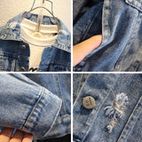 Toddler Boys Jackets Children's Denim Jacket Spring and Autumn