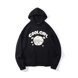 Slogan Graphic Hoodie Cute Loose Three-Dimensional Decoration Affixed Cloth Embroidered Coat