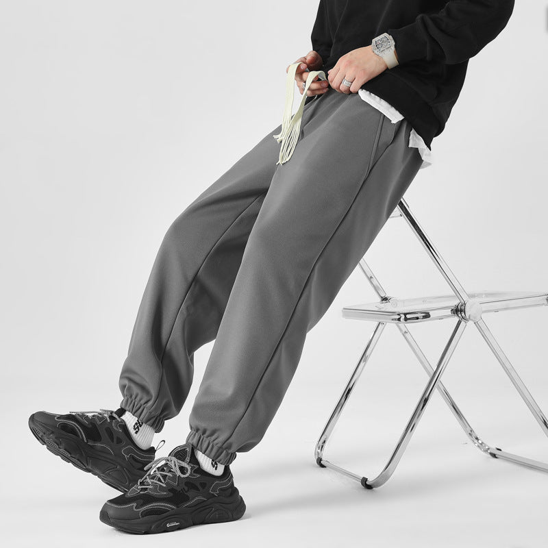 Men Sweatpants Men's Pants Winter Loose Sweatpants Sports Pants Autumn and Winter