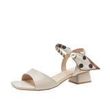 Nude Wide Fit Block Heels