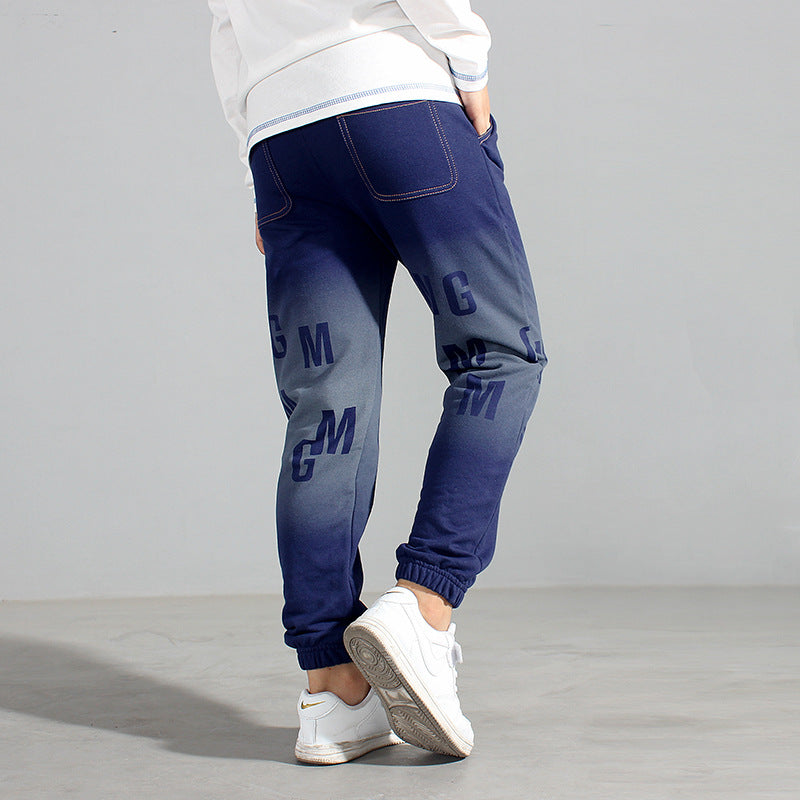 Children Boy Pants Spring and Autumn Flower Casual Pants Boys