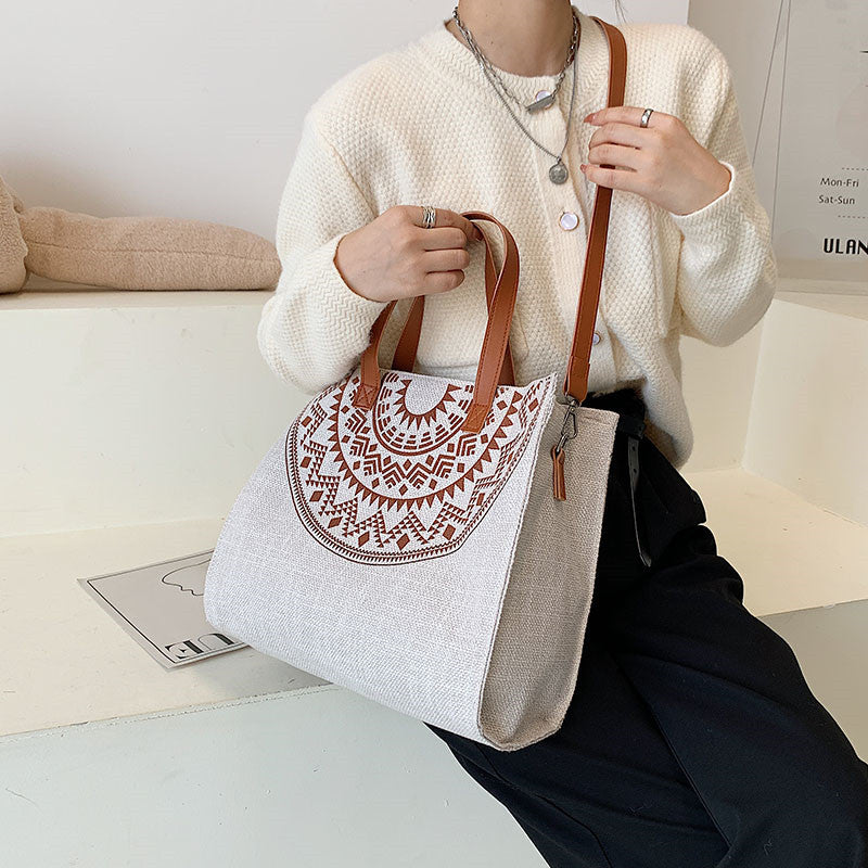 The Teacher Tote Autumn Women Bag Large Capacity Printed Handbag Shoulder Crossbody Bag Fashion Tote Bag