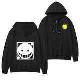 Smiley Face Hoodie Smiley Face Spring and Autumn Hoodie Men's and Women's Casual Clothes Zipper Coat