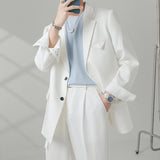 Seersucker Suit Loose-Fitting Casual Suit Coat