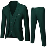 Seersucker Suit Suit Men's Slim Three-Piece Business Wear