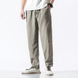 Linen Pants Straight Leg Pants Spring/Summer Men's Casual Trousers