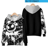 Skeleton Hoodie Zip Jacket