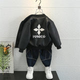 Toddler Boys Jackets Children's Clothing Boy's Leather Jacket Autumn Clothing Coat
