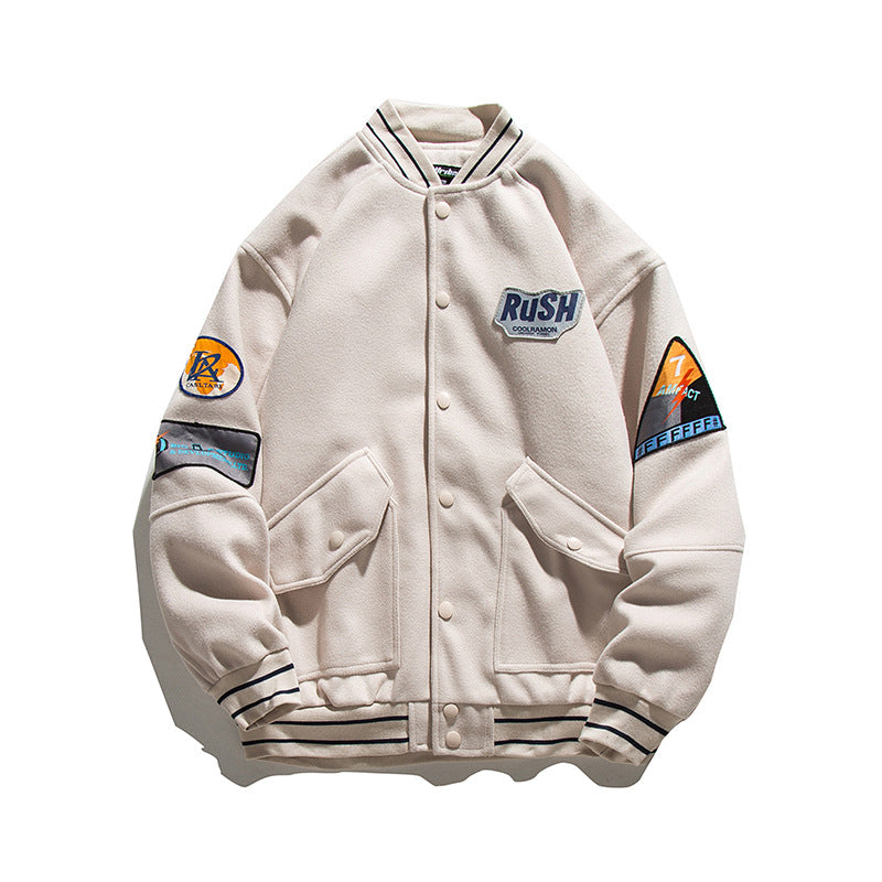 Letterman Jacket Outfit Senior Jackets Varsity Baseball Coat Autumn Leisure Cargo Jacket Coat