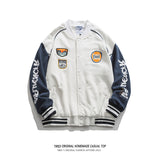 Letterman Jacket Outfit Senior Jackets Varsity Baseball Coat Spring and Autumn Loose Casual Jacket Men's Top
