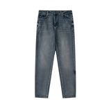 Off White Winter Pants Autumn and Winter Brushed Vintage Washed Denim Trousers