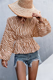 Zebra T Shirt V-neck Zebra Print