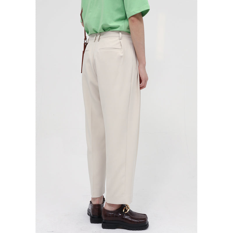 Men Suit Pants Men's Casual Ninth Suit Pants