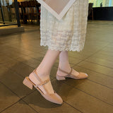 Nude Pumps Block Heel