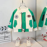 Toddler Boys Jackets Boys' Jacket Autumn Children's Baseball Uniform